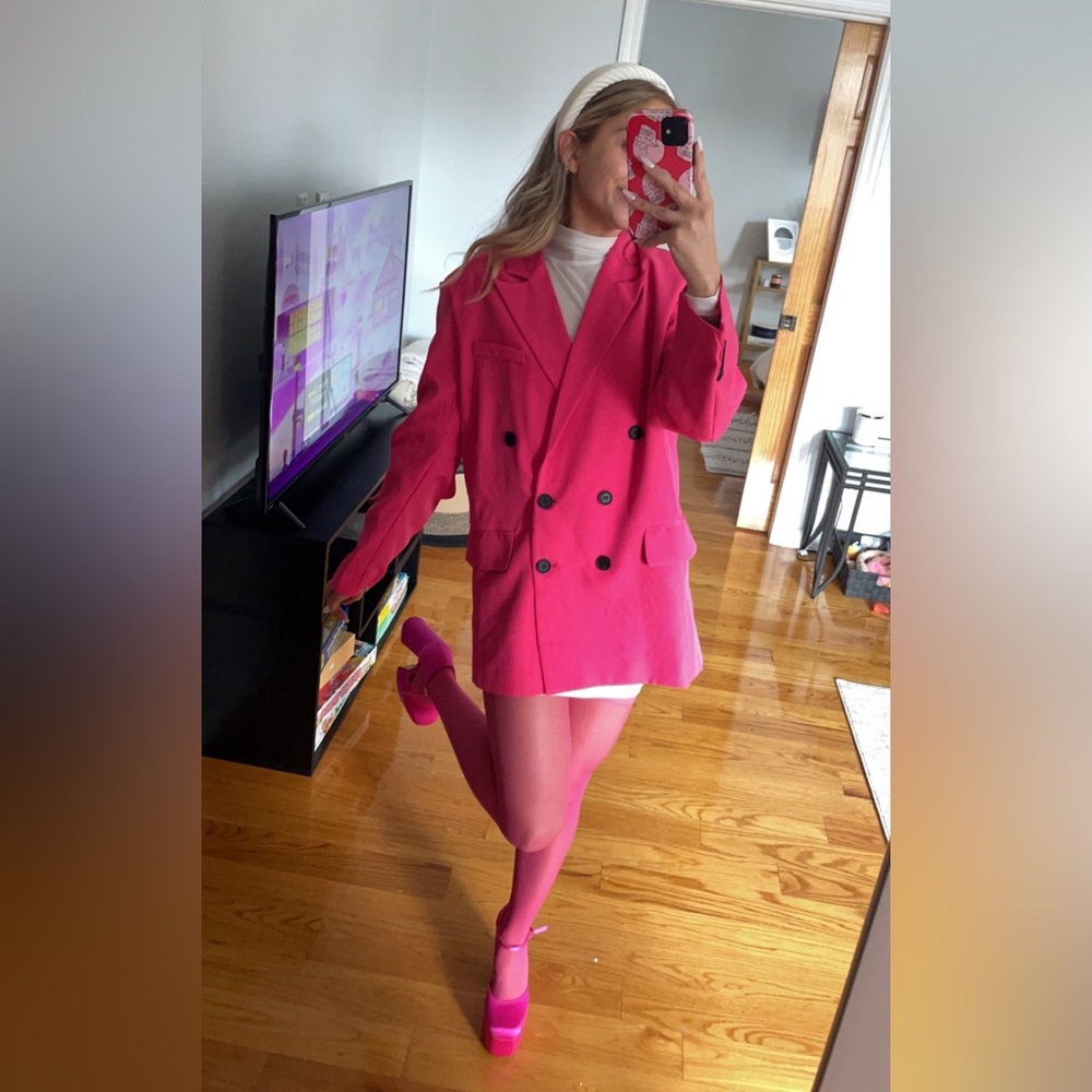 NWOT Hot Pink Blazer Dress